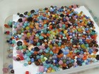 2 Pounds Assorted Shapes And Sizes India Handmade Multicolor Glass Beads  d-8     