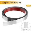 2pcs Stainless Steel Wall Molding Trim  10ft X 0 79 Inch  Brushed Silver