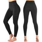 Leafigure High Waisted Leggings For Women Black L-xl Large-x-large 