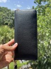 Michael Kors Lady Long Zip Around Wristlet Wallet Clutch Card Phone Holder Black