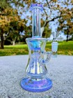 10  Blue Rainbow Hourglass Perc Tobacco Smoking Water Pipe Hookah Bubbler Bong