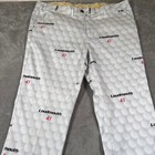Loudmouth Golf Pants White Novelty Print Golf Balls 40x32 Mens