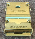 Vintage New Old Stock Us Military Brass Belt Buckle Nos Usa Surplus Free Ship
