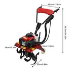 4-stroke 63cc Gas Power Garden Farmyard Tiller Cultivator Tilling Rototiller Cdi
