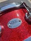 2002 Dw Drum Workshop 12  X 5 5    Red Sparkle Snare Drum Maple Shell Clean 