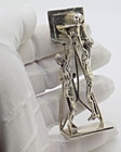 Vintage Italian Handmade Sterling Silver 925 Basket Players Large Rare Figurine