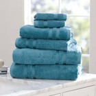 Mainstays Performance Anti-microbial Solid 6 Piece Towel Set  Aqua