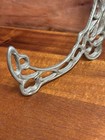 Vintage Solid Brass Ornate Hinged Plate Display Holder Stand Easel 5 75   