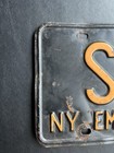 1960 1961 Tab New York License Plate Sv-55