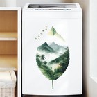 Mountain Forest Leaf Wall Stickers  A Leaf Tree Nature Art Wall Decals Green