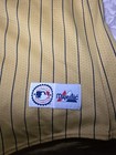 Seattle Mariners Majestic Vintage Pinstripe Jersey Xxl Yellow Navy Mlb Baseball