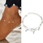 New Women Ankle Bracelet 925 Sterling Anklet Silver Boho Foot Chain Beach Sliver