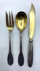 Faberge Russian Imperial 3 Items Set Antique Silver 84  a n  Famous Maker Russia