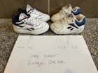 Vintage Reebok - 2 Pair Baby Shoe Lot Sizes 3c   2c White Leather 1 Pr Deadstock