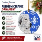 Caroline s Treasures Great Pyrenees Winter Snowflakes Ceramic Ornament Sc9786co1
