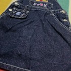 Vintage Kids Toddler Disney Winnie The Pooh Denim Dress Toddler Sz 4 Glitter