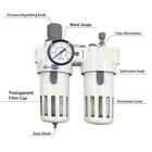 1 2  Npt Compressed Air Filter Regulator Lubricator Combo-double semi-auto Drain