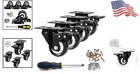 Heavy Duty 2  Swivel Casters Set Of 4 With Locking Brakes - 400 Lb Capacity