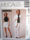 Lida Baday Mccalls 9371 Pattern Skort  Top Pants Jacket Womens Sizes 8 10 12