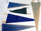 Vintage Travel Pennant Felt Banner Road Trip Lot Of 5   1950 s-60 s  Disneyland 