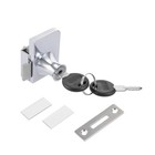 2 Pcs 48 X 35 X 37mm Door Lock For Hinged Glass Display Case Zinc Alloy Lock