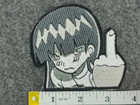 Embroidered Anime Giving Finger Patch