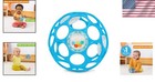 4-inch Oball Rattle - The Perfect Infant Toy For Fine Motor Skills