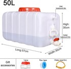 Water Storage Containers Camping Emergency Rv Camper Trailer Caravan 50l