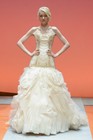 Alfred Angelo Wedding Dress  Disney Ariel 2016  Gold ivory Size 10  New W Tags 