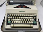 Olympia Sm9 Deluxe Portable Typewriter With Case-key-clean Kit-manual