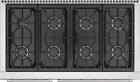 Wolf Gr488 48 Inch Pro-style Gas Range With 8 Sealed Burners In Stainless Steel