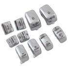 10x Chrome Hand Control Switch Housing Button Cover Cap For Harley Touring 96-13