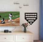 Displaygifts 21-slot Baseball Display Case  Uv Protection  Gold Locks