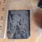 Antique African American Young Black Boys Brothers Tintype Photo Ferrotype 1870s