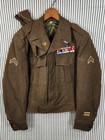 Wwii   korean War  Us Army - Ike Jacket   Cap  34r  Infantry Division  Corporal