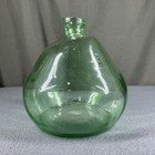 Recycled Glass Dame Jeanne Demijohn Style Bottle Green Carboy Wine Portugal Vtg