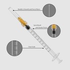 25 Gauge 1 Inch Needle With Syringe 30pack  1ml Luer Lock Disposable Syringes Wi