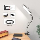 Led Desk Lamp Adjustable Neck Lamp With Clamp Eye-caring Reading Desk Light 5v