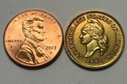 1861 Civil War Coin Confederate States Of America One Cent Penny Restrike