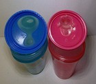 Toddler Spill Proof Green   Pink Sippy Cups  New Unused