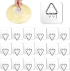 18 Pack Invisible Plate Hangers For The Wall  Vertical Adhesive Wall Plate Ha   