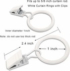 44 Pack Metal Curtain Rings With Clips  Drapery Clips With Rings  Drapes Rings 1