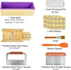 Silicone Soap Mold Loaf Wooden Cutter Wood Box Stainless Steel Slicer Artcome