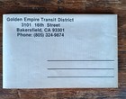 Vintage 1980 s Get Public Transit Bus Route Map  bakersfield Oildale Ca Pamphlet