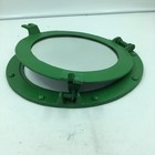 Nautical Green Aluminum 11  Porthole With Mirror- Functional Ship Cabin Window