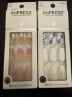 Set Of 2 Bnip New Impress Press On Manicure Nails For Adults Size Medium 30 Nail