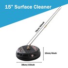 15  Flat Surface Cleaner Water Pressure Washer 4000psi  Cleaning Machine