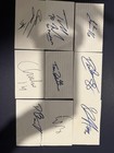Lot Of 9 Signed Autographed 3x5 Index Cards- All Nfl Players Drew Pearson       