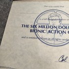 Six Million Dollar Man Bionic  Fan Club Certificate   2 Steve Austin Stickers