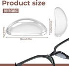 30 Pair Clear Silicone Glasses Nose Pads Stick On Non Slip 1cm Cushions